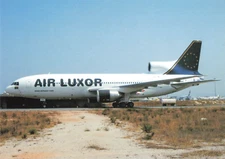 Postcard Airline AIR LUXOR Lockheed L-1011 CS-TMP WCC-750 CC7.