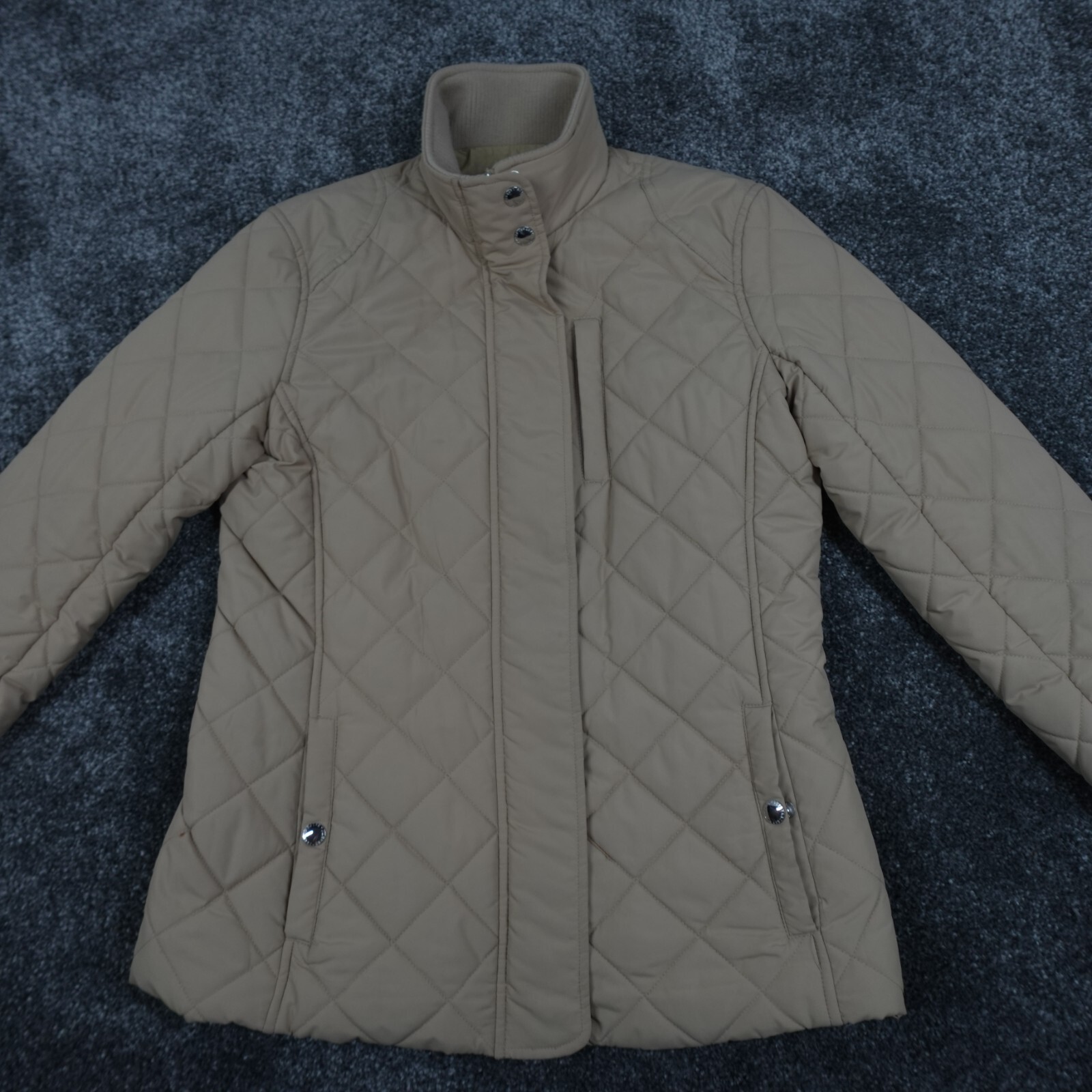 Chaqueta acolchada Ralph Lauren para mujer talla pequeña beige