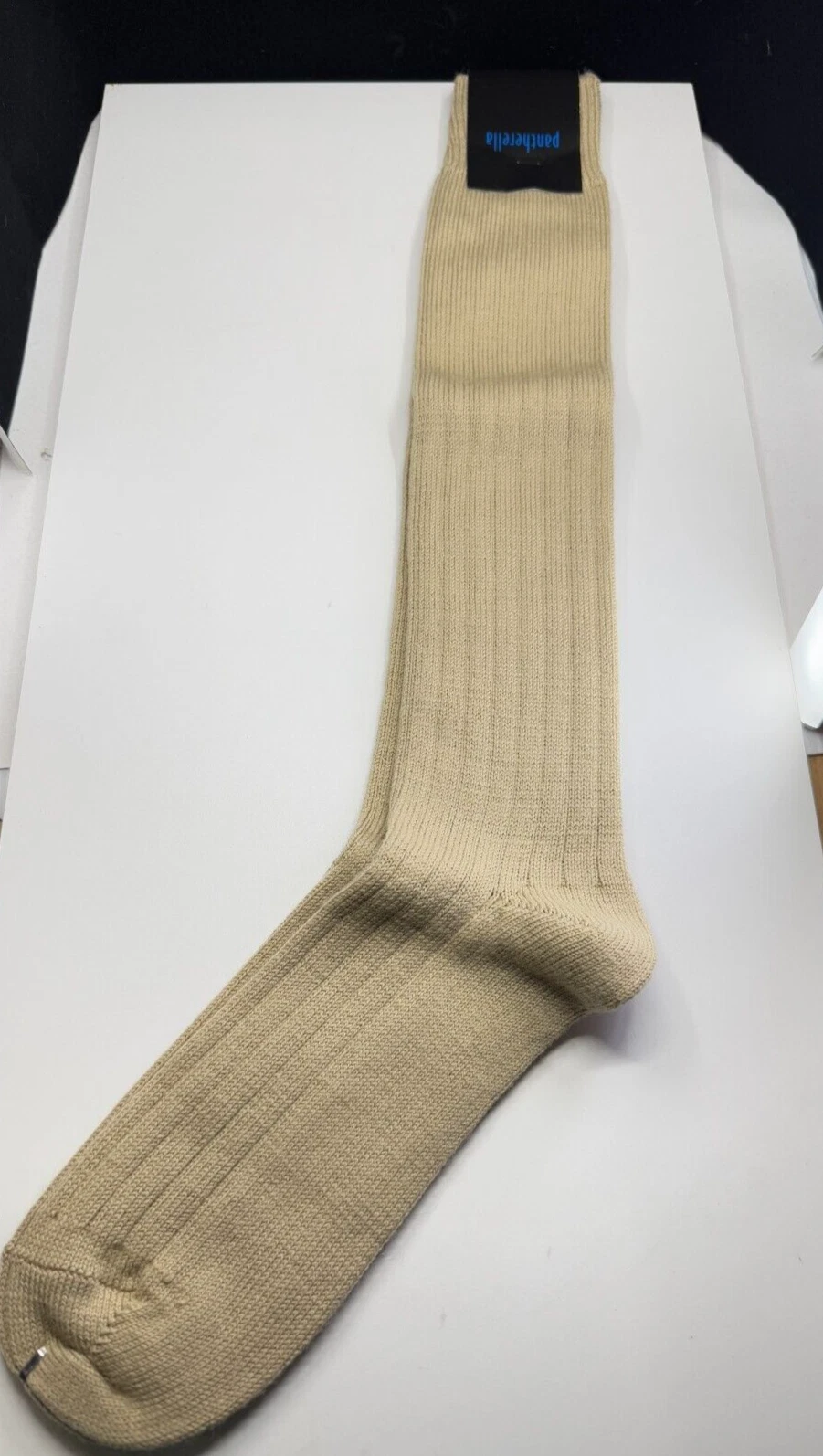 Pantherella 70% Merino Wool Light Khaki Regular Knee Socks New With Tags