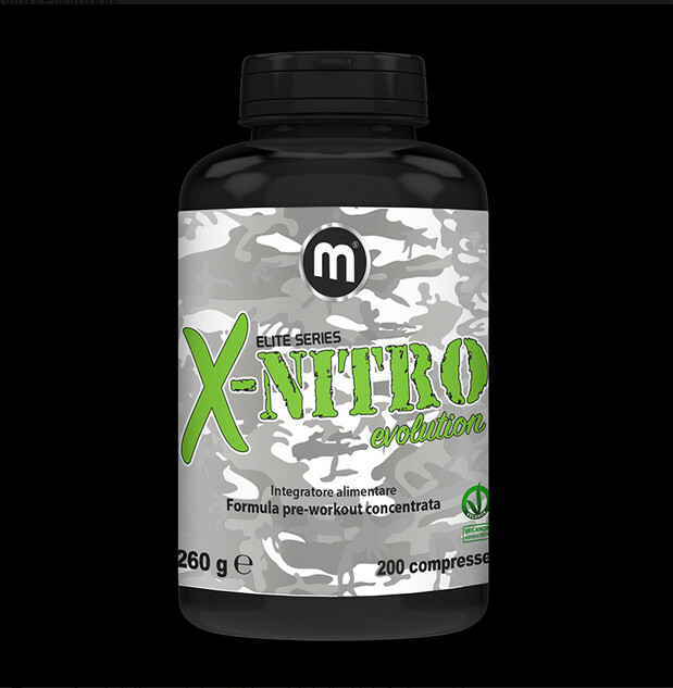 X-NITRO EVOLUTION 200 Compresse: Formula Avanzata Pre-Workout