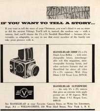 1955 Hasselblad: If You Want to Tell a Story Vintage Print Ad