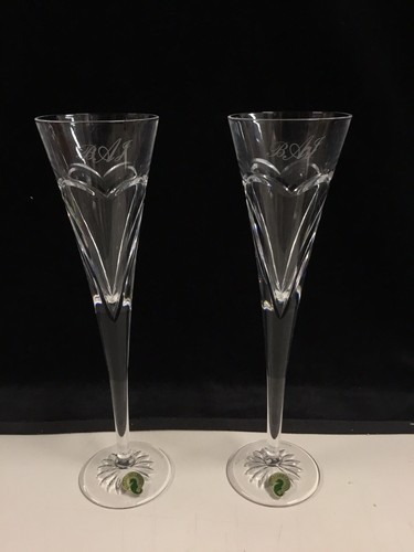 Waterford Crystal Waterford Wishes Love and Romance Flutes Set of 2