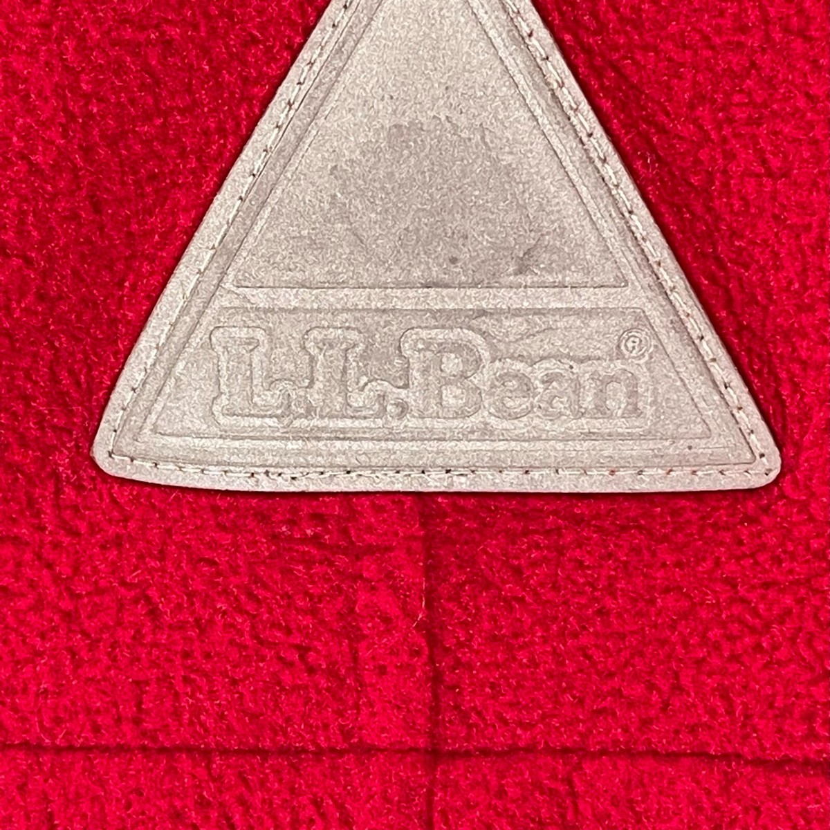 Vintage 70s 80s L.L. Bean Girls Red Fleece Pea coat Jacket Size SM