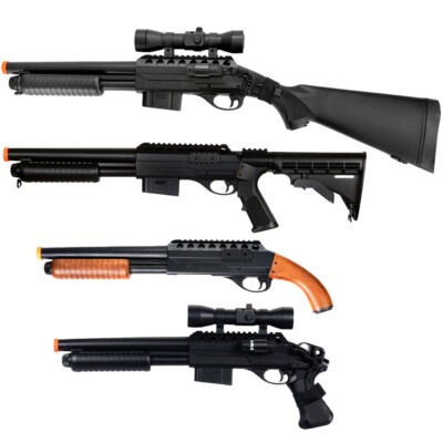 DOUBLE EAGLE M47 Single-Shot Spring Powered Pump Action Airsoft Shotgun