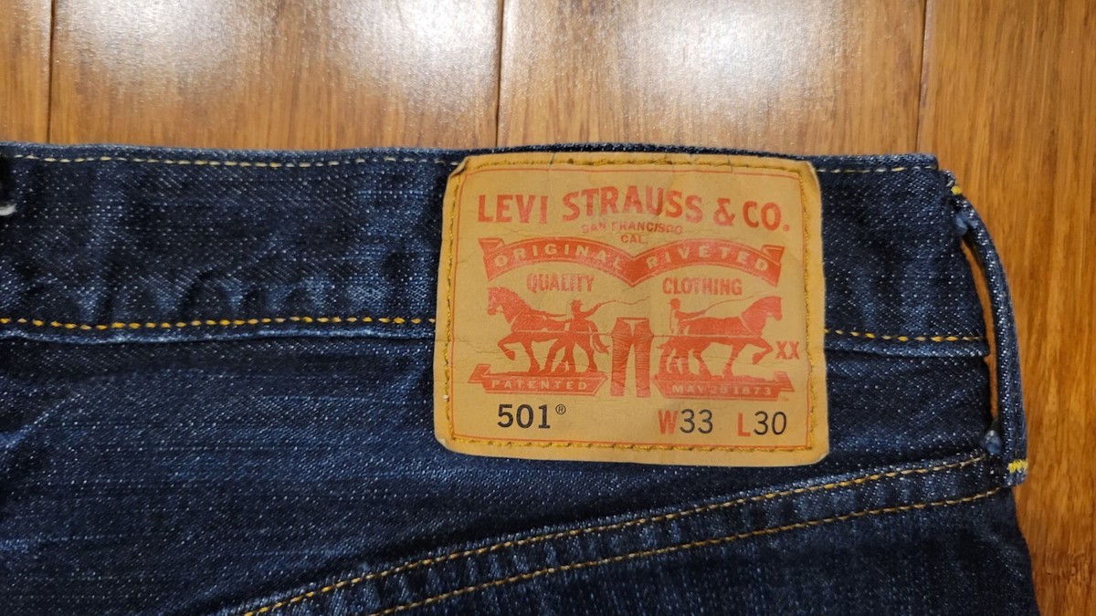 Men's Levi's 501 Redline Selvedge Dark Wash Straight Classic
