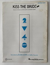 Vintage 1983 Elton John Kiss The Bride Sheet Music, Intersong - Rare!