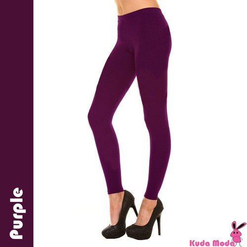 PANTALONES LARGOS SÓLIDOS DE LONGITUD COMPLETA SIN COSTURAS ELÁSTICOS SIN PIES MEDIAS - Imagen 11 de 19
