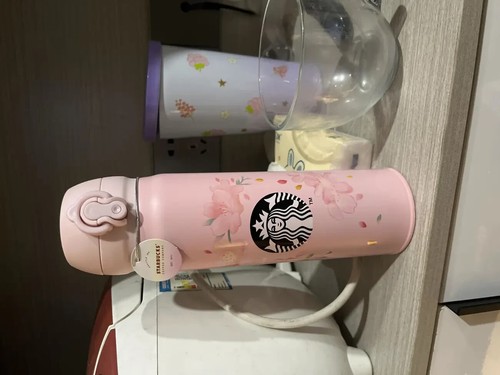 Starbucks Big Sakura Thermos Cup for Girls 304 Stainless Steel with Lid 500ml - Picture 3 of 10