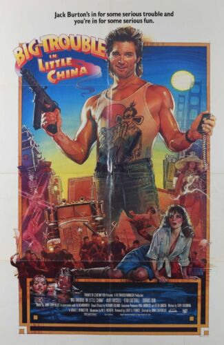 Big Trouble in Little China John Carpenter Original US One Sheet Poster 1986