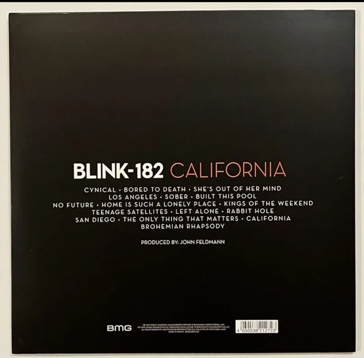 BLINK 182 California LP - Image 2 of 4