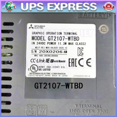 三菱電機GT2107-WTBD GT2107-WTBD - Display units & HMIs (Mitsubishi Electric