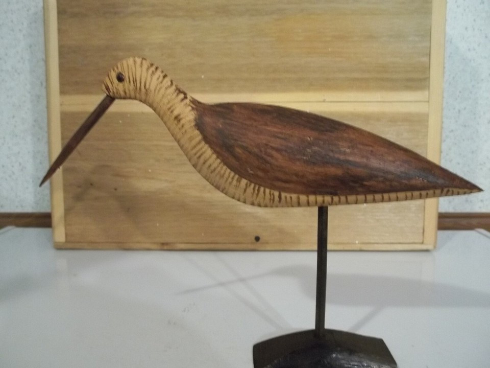 Hand Carved Gunning Style New Jersey Type Running Yellowlegs Shorebird