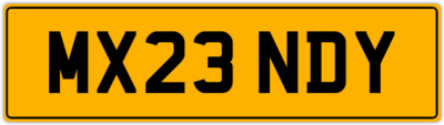 MANDY MAND AMANDA AMANDAS MDY PRIVATE REGISTRATION NEW CAR NUMBER PLATE MX23 NDY