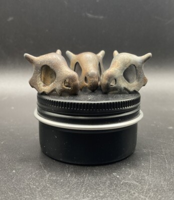 Salt & Peppa EDC Aged Titanium Boney Boi Cubone Lanyard Bead EDC Zipper Pull