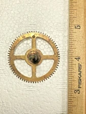Ingraham (Stamped 4 26) Clock Movement Strike Side 4th Wheel (See Pics)(K7916)