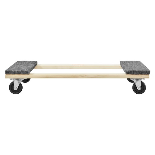 VEVOR Furniture Dolly Moving Dolly Caster 454 kg Capacity 4 Rolling Wheels Wood - Picture 10 of 12