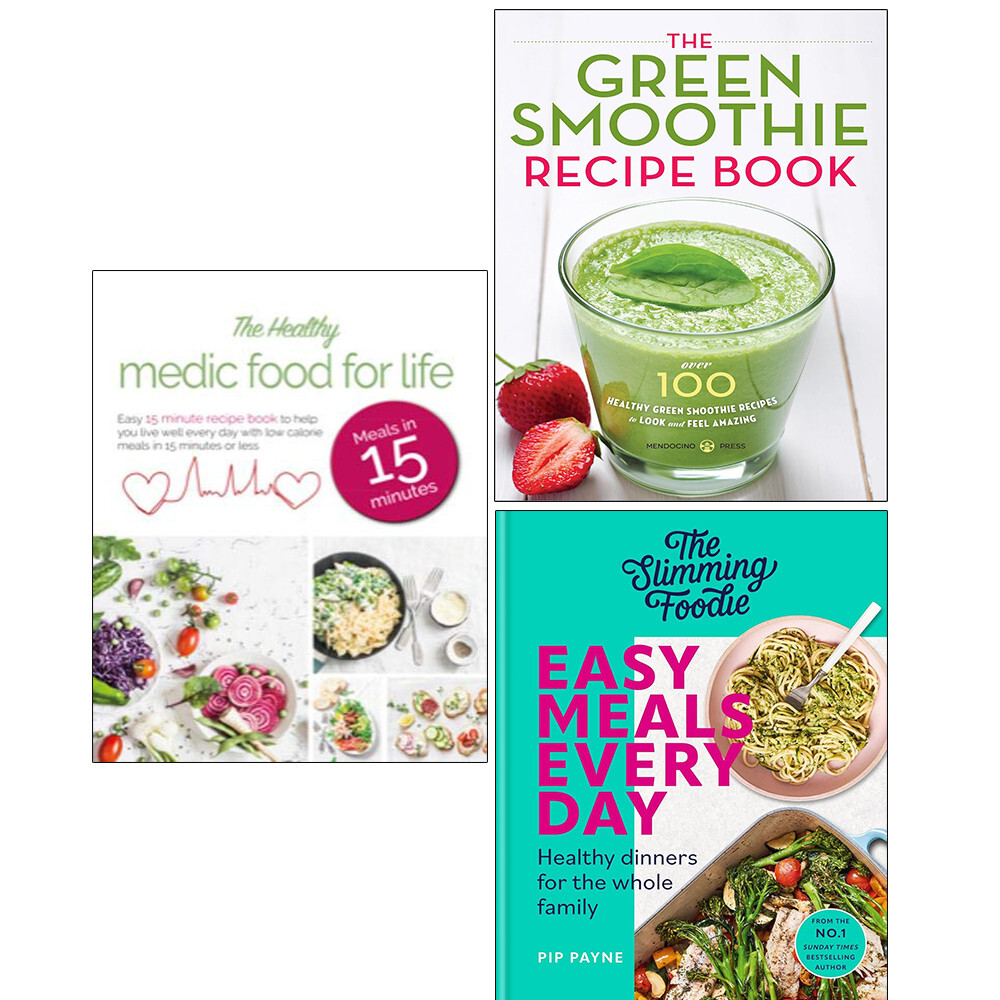 Slimming Foodie Easy Meals Every Day,Green Smoothie, Healthy Medic Food 3 Books