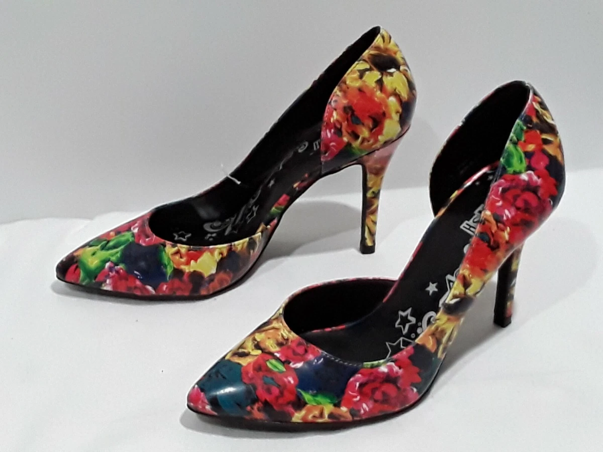 Bright floral store heels