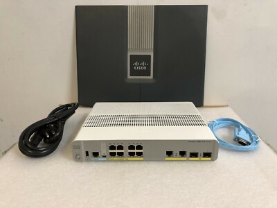 CISCO WS-C2960CX-8PC-L 8-Port Gigabit POE+ Switch  ios-15.2-tar  2960CX-8PC-L