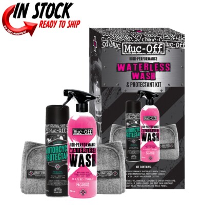 NEW! MUC-OFF MOTORCYCLE WATERLESS WASH & PROTECTANT KIT