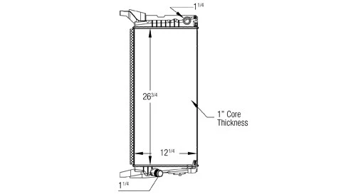 Radiador-Std Trans TYC 13544 compatível com 2014 Mini Cooper - Imagem 2 de 2