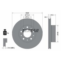 Textar 2X Bremsscheiben Vorne Ø280 Mm BelüFtet Beschichtet FüR Fiat Ducato 250