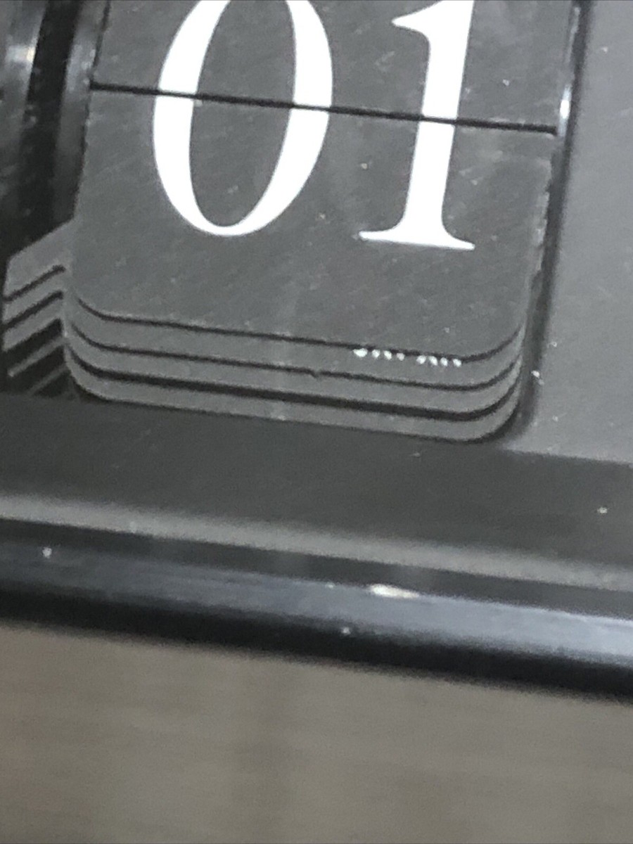 Extremely RARE COPAL CASLON 601 Flip Clock EUROPE PLUG Military
