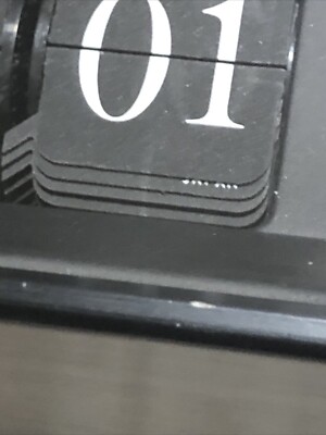 Extremely RARE COPAL CASLON 601 Flip Clock EUROPE PLUG Military