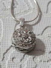 1/10 Ct TW Diamond Sterling Silver Necklace