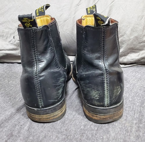 RM Williams LONGHORN BOOTS - brown leather chelsea - Made In Australia - Sz 7.5 - Picture 3 of 9