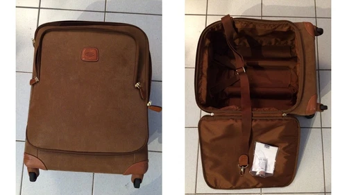 BRIC'S MILANO MILAN: LUGGAGE SUITCASE CABIN SIZE WITH WHEELS PERFECT CONDITION
