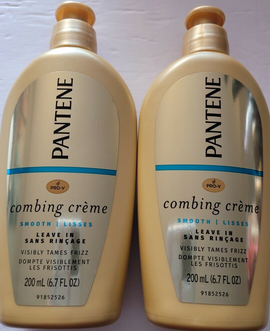 2 Pantene Pro-V Combing Creme Smooth Leave In Tames Frizz 6.7 FL oz Unopened 