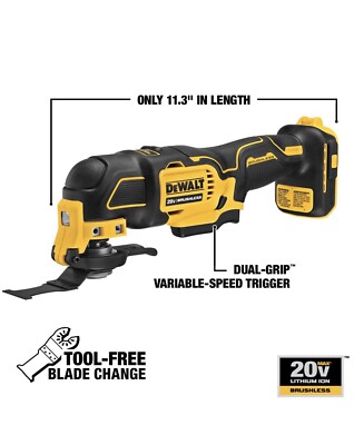 DEWALT DCS354B ATOMIC 20V MAX Cordless Brushless Oscillating Multi Tool