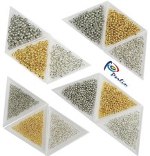 4125 Metallperlen 2/3/4/5mm Spacer Zwischenteile Gold Silber Schmuckbastelsets
