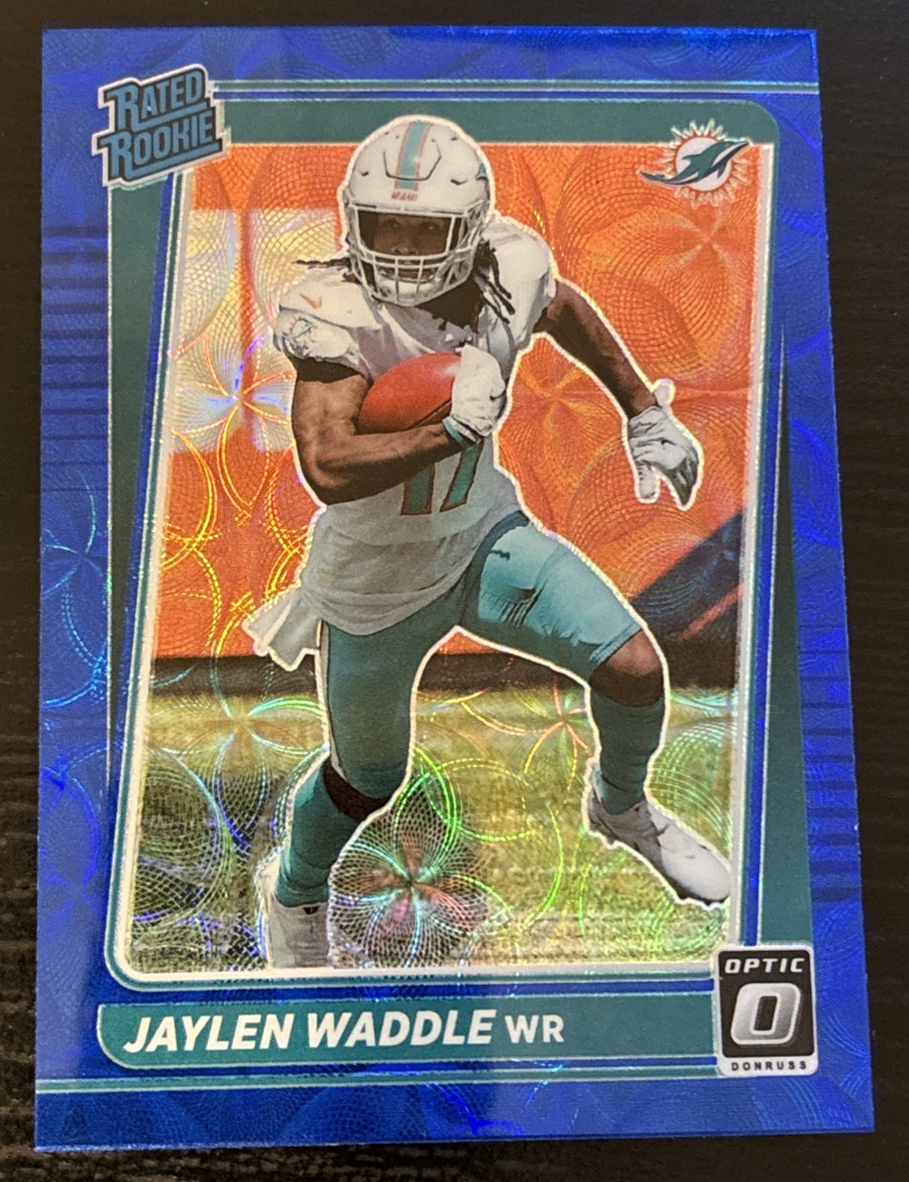 2021 Donruss Optic Rated Rookie Blue Scope Jaylen Waddle #208