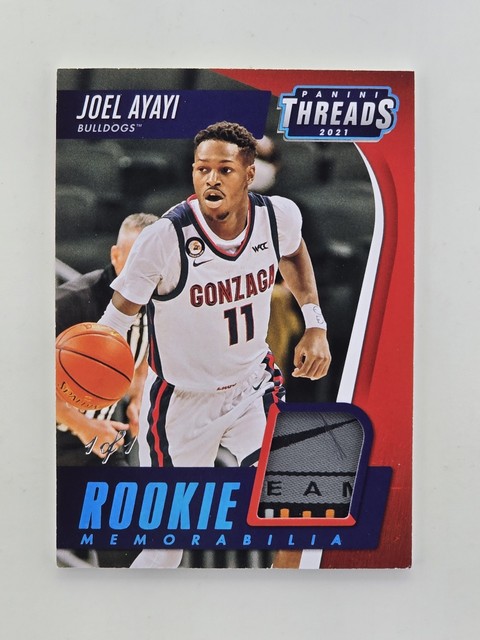 2021-22 Panini Chronicles Draft Picks #TRM-JA Joel Ayayi Laundry Tag 1/1 RC