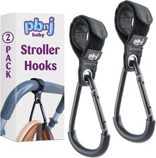 Stroller Hooks for Hanging Diaper Bags - Mommy Stroller Clip and Stroller