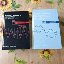 Manuale Cremonese Di Meccanica Elettrotecnica Elettronica 2 Volumi - Ed. 1999