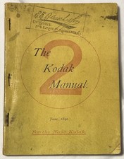 Rare Original Antique 1890 Kodak No. 2 Camera Manual