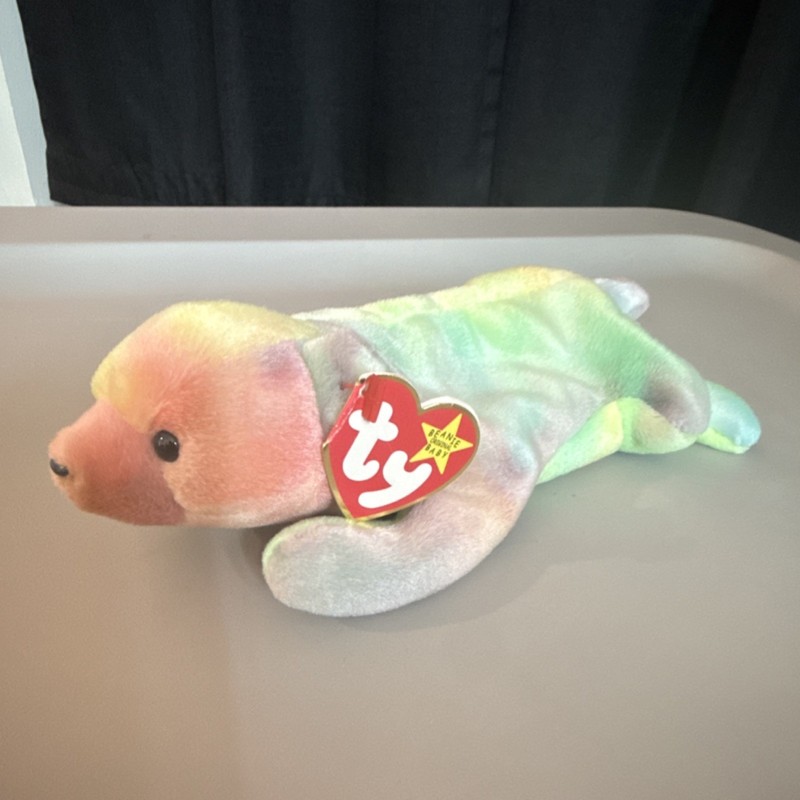 Ty Beanie Buddies Sammy Bear 1998 Rainbow Plush Toy for Ages 3-7 Years
