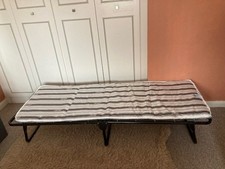 Folding Bed with Comfort Mattress AUCTION Portable Single Black