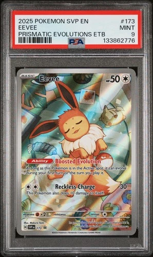 2025 POKEMON SVP EN-SV BLACK STAR PROMO #173 EEVEE PSA 9