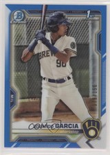 2021 Bowman Chrome Prospects Blue Refractor 79/150 Eduardo Garcia #BCP-191 0c6
