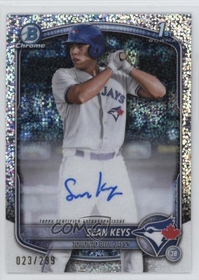2025 Bowman Chrome Prospect Speckle Refractor 23/299 Sean Keys #CPA-SK Auto 19yg