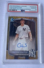 Cam Schlittler Bowman Chrome 2025 Gold /50 Auto