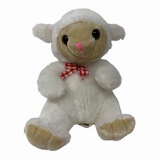 Kellytoy Plush Lamb Sheep White Color With Beige Hooves