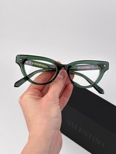 Valentino Women Eyeglasses Crystal Green Cat Eye V-ESSENTIAL II VLX-124 B