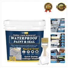 Flexible 53 oz Liquid Rubber Sealant - Waterproof Coating for Gutters & More