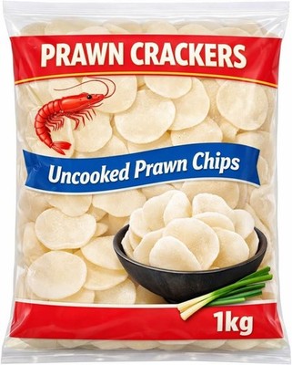 Garnelenknacker ungekocht - rohe Garnelenchips 1kg knusprig chinesischer Snack