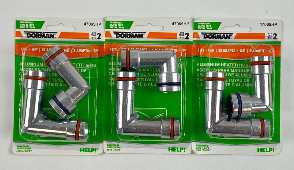 Acessórios de mangueira para aquecedor Dorman 47065HP pacote com 2 compatível com Buick Chevrolet Pontiac conjunto de 5 - Imagem 2 de 4